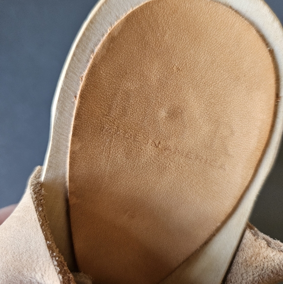 ***SOLD*** BRYR Miranda Peep Toe Mid Heel Clogs in Bone sz EU 35 / US 4.5-5 - Picture 2 of 11